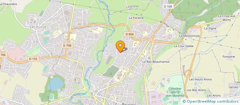 localisation de l'entreprise CHAPE FLUIDE BRETAGNE  FOUGERES