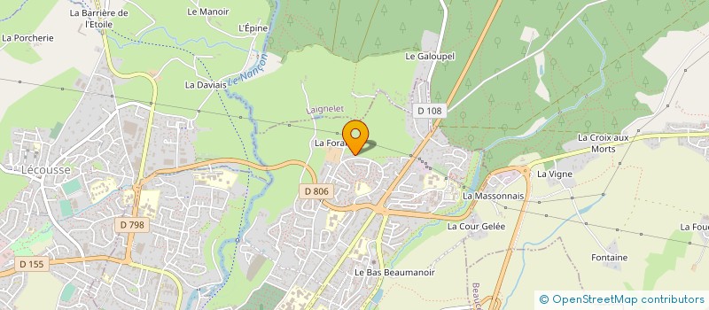 localisation de l'entreprise CHAPE HABITAT  FOUGERES