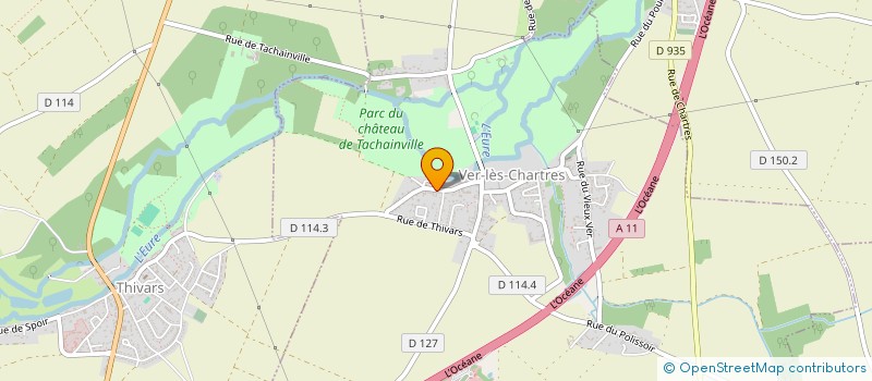localisation de l'entreprise CHAPE LIQUIDE LEDOUX 28 à VER-LES-CHARTRES