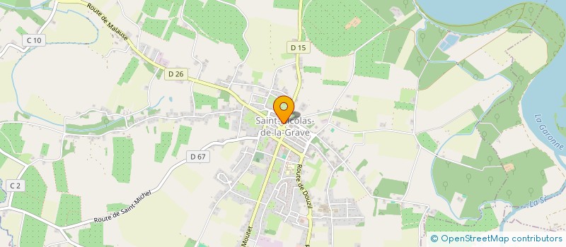 localisation de l'entreprise CHAPEAU BAS PRODUCTION  SAINT-NICOLAS-DE-LA-GRAVE