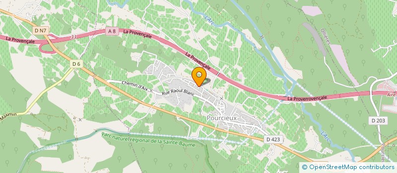 localisation de l'entreprise CHAPEAU DE GENDARME à POURCIEUX