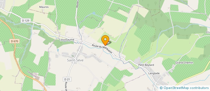 localisation de l'entreprise CHAPEAU ET BOTTES  SAINT-SEVE