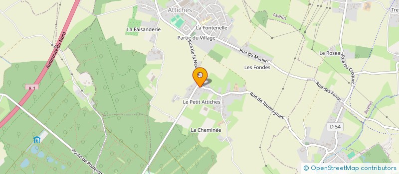 localisation de l'entreprise CHAPEAU MELON ENGLISH SERVICES  ATTICHES