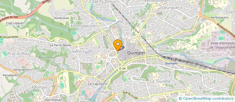 localisation de l'entreprise CHAPEAU ROUGE à QUIMPER