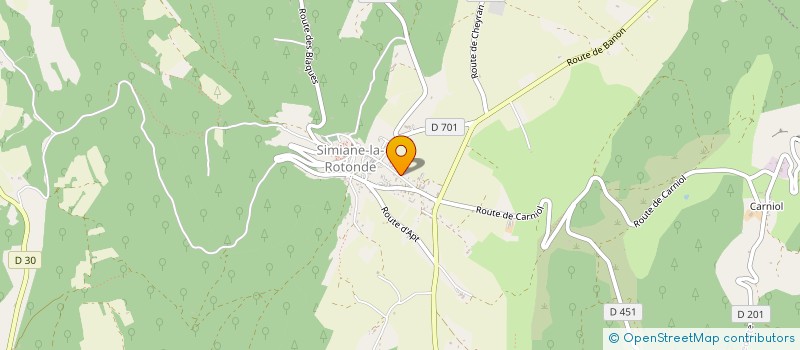 localisation de l'entreprise CHAPEAU ROUGE  SIMIANE-LA-ROTONDE