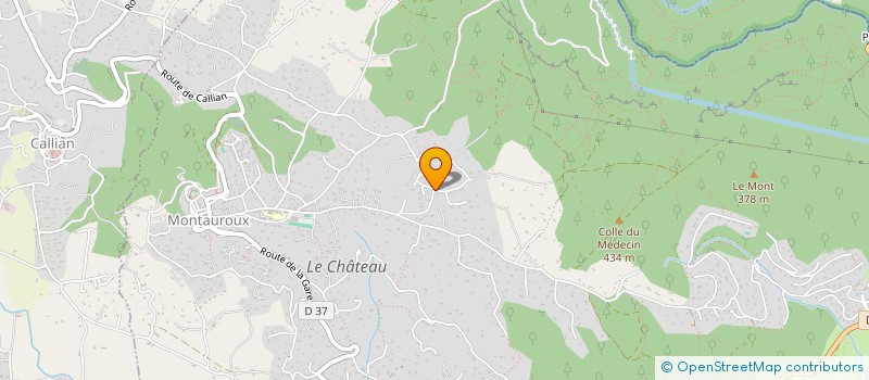 localisation de l'entreprise CHAPEAU STARCK  MONTAUROUX