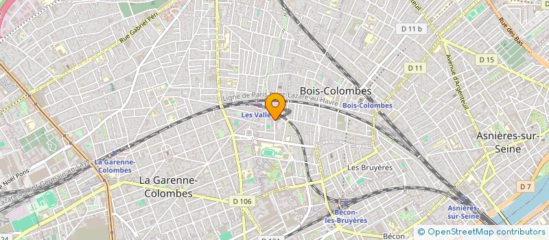 localisation de l'entreprise CHAPEAUROUGE  BOIS-COLOMBES