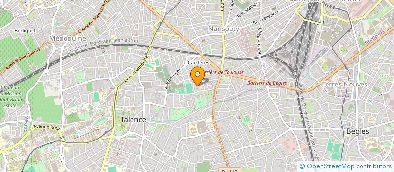 localisation de l'entreprise CHAPEAUX BAS  TALENCE