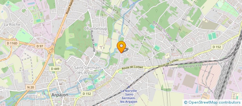 localisation de l'entreprise CHAPEAUX DE SPECTACLE 2000 à SAINT-GERMAIN-LES-ARPAJON