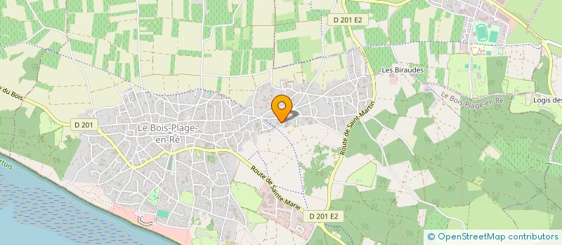 localisation de l'entreprise CHAPEL'CHAPS  LE BOIS-PLAGE-EN-RE