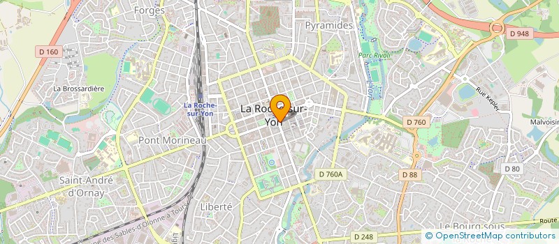 localisation de l'entreprise CHAPELEAU  LA ROCHE-SUR-YON