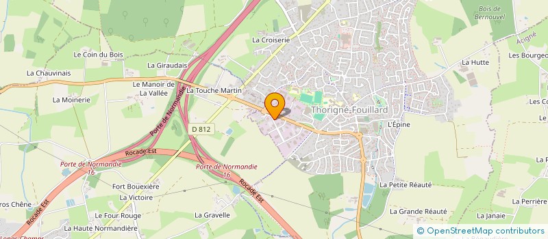 localisation de l'entreprise CHAPELET FUNERAIRE THORIGNE  THORIGNE-FOUILLARD