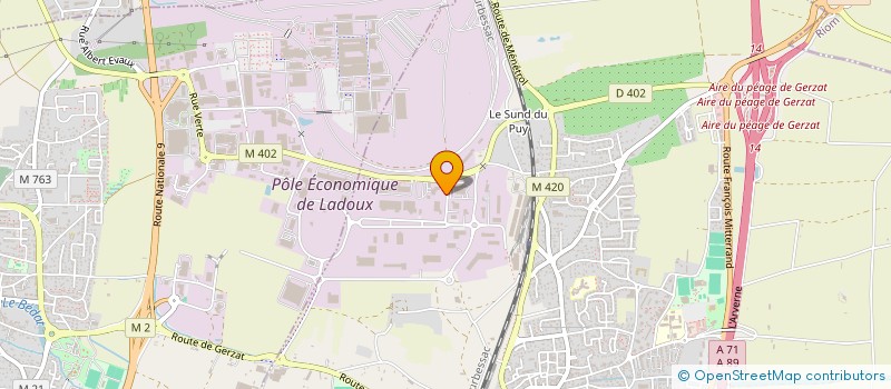 localisation de l'entreprise CHAPELLE HOLDING  GERZAT