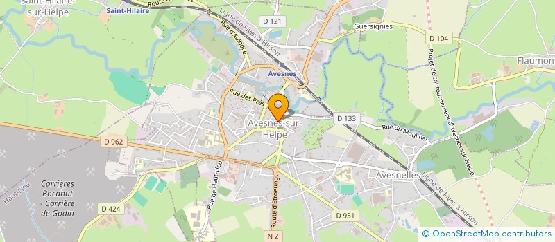 localisation de l'entreprise CHAPELLE MUSICALE D AVESNES  AVESNES-SUR-HELPE