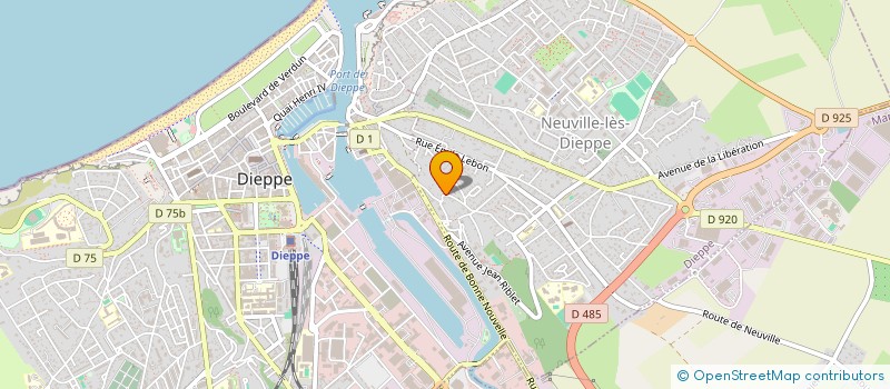 localisation de l'entreprise CHAPELLE OLYMAR  DIEPPE