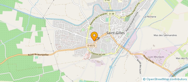 localisation de l'entreprise CHAPELLE RAOUX à SAINT-GILLES