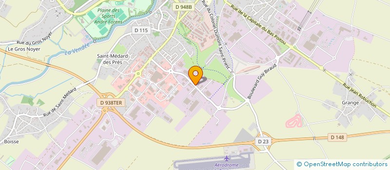 localisation de l'entreprise CHAPELLERIE DANDURAND & FILS à FONTENAY-LE-COMTE
