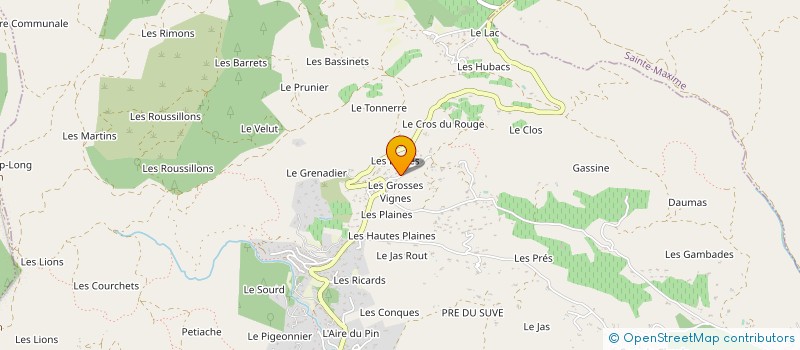 localisation de l'entreprise CHAPELLERIE VICTOR  LE PLAN-DE-LA-TOUR