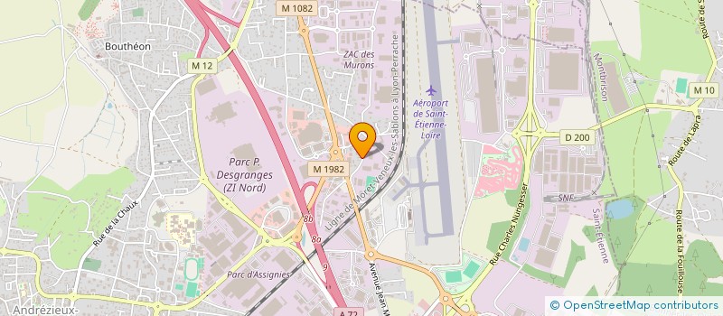 localisation de l'entreprise CHAPELON ROUX  ANDREZIEUX-BOUTHEON