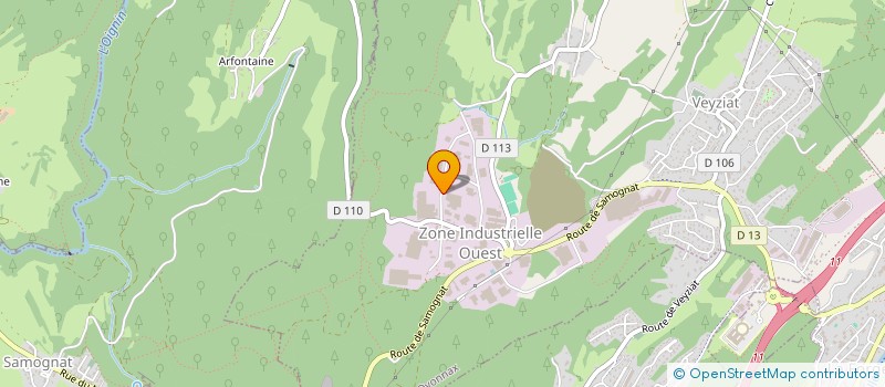 localisation de l'entreprise CHAPELU FRERES à OYONNAX