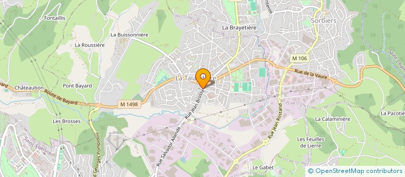 localisation de l'entreprise CHAPER IMMO  LA TALAUDIERE