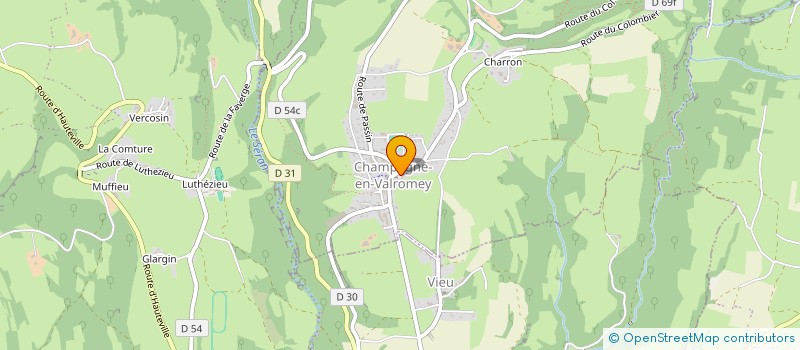 localisation de l'entreprise CHAPERLY  RUFFIEU