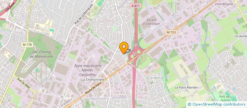 localisation de l'entreprise CHAPERON ROUYER  CARQUEFOU