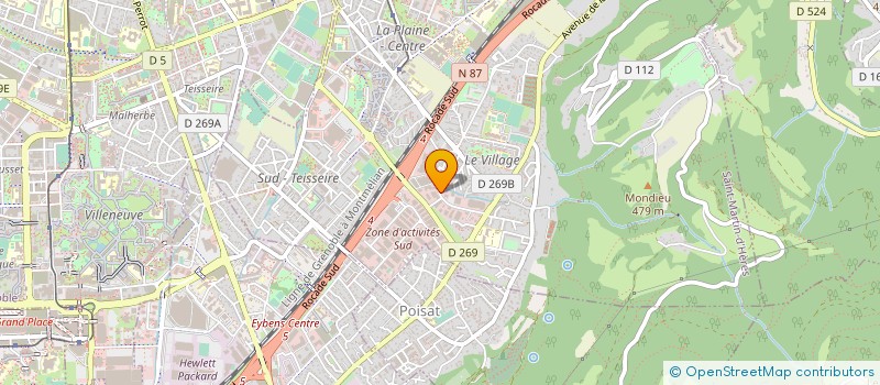localisation de l'entreprise CHAPES CONCEPT à SAINT-MARTIN-D'HERES