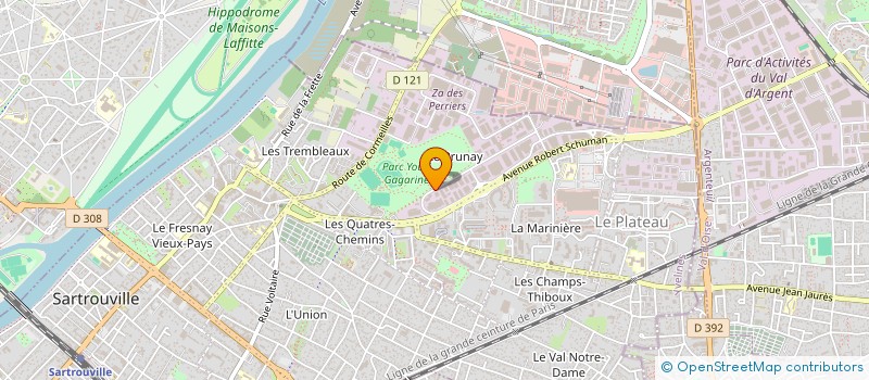 localisation de l'entreprise CHAPES COUTINHO à SARTROUVILLE