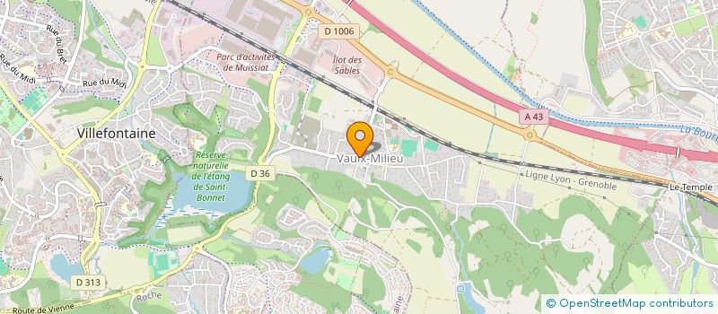 localisation de l'entreprise CHAPEXCELLIUM  VAULX-MILIEU