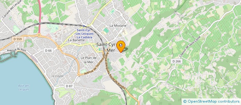 localisation de l'entreprise CHAPI à SAINT-CYR-SUR-MER