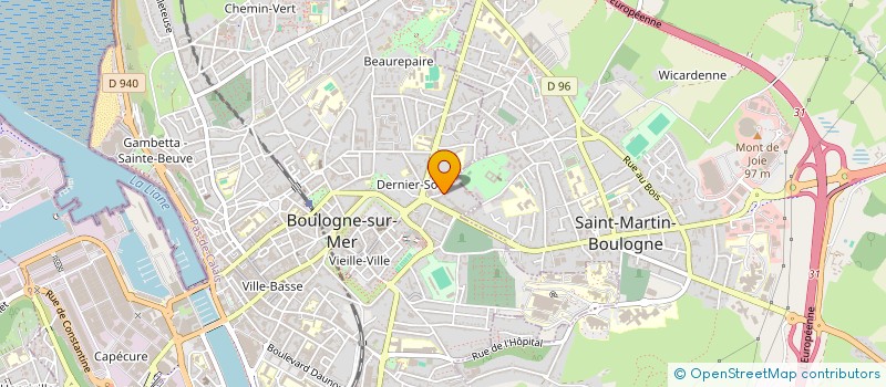 localisation de l'entreprise CHAPITEAU  BOULOGNE-SUR-MER