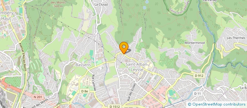 localisation de l'entreprise CHAPITEAU MARCELLE & ROGER  SAINT-ALBAN-LEYSSE