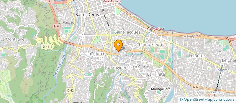 localisation de l'entreprise CHAPITEAU REUNION  SAINT-DENIS