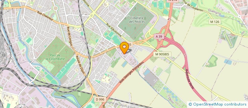 localisation de l'entreprise CHAPITEAUX 21  DIJON