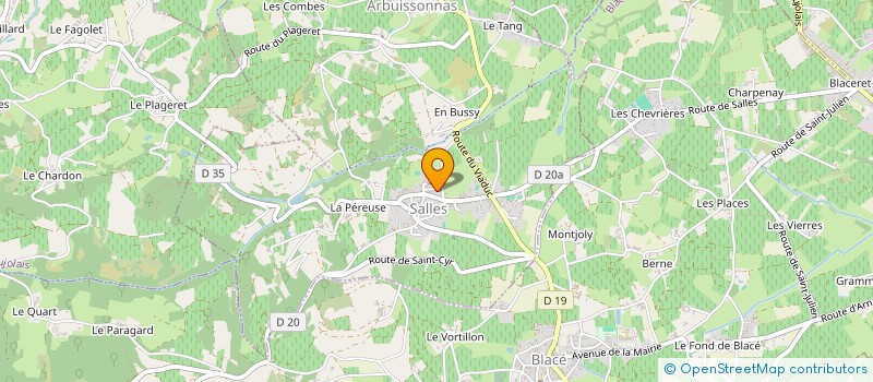 localisation de l'entreprise CHAPITRE & CO.  SALLES-ARBUISSONNAS-EN-BEAUJOLAIS