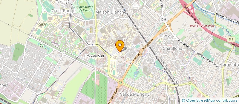 localisation de l'entreprise CHAPITRE FRANCAIS DU COLLEGE INTERNATIONAL DE CHIRURGIENS  REIMS