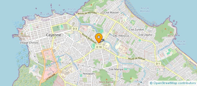 localisation de l'entreprise CHAPITRE LA GUYANE REPUBLICAINE  CAYENNE