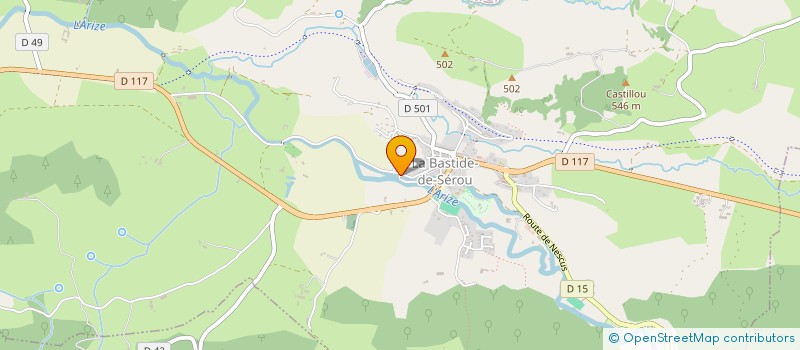 localisation de l'entreprise CHAPITRE PREMIER à LA BASTIDE-DE-SEROU