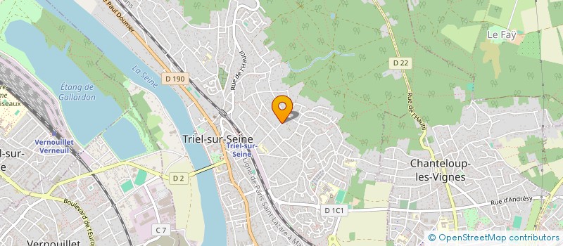 localisation de l'entreprise CHAPITRE SAINT JOSEPH ARTISAN  TRIEL-SUR-SEINE
