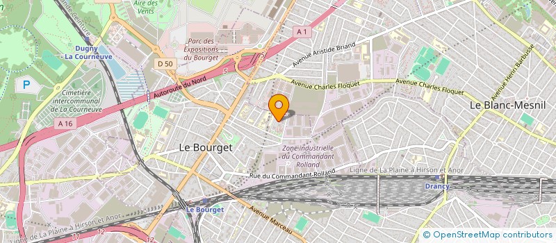 localisation de l'entreprise CHAPIXPERT à LE BOURGET