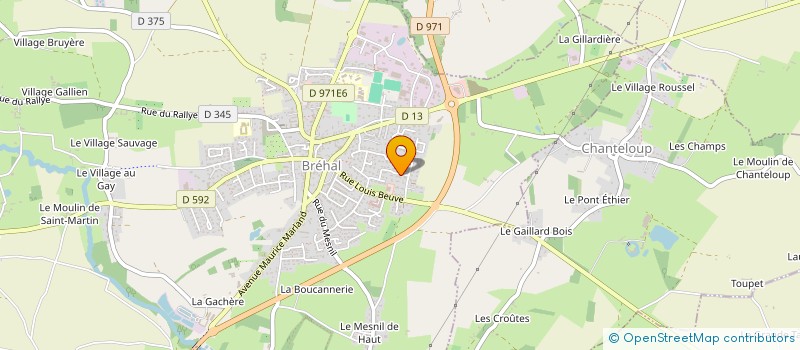 localisation de l'entreprise CHAPLAIN - TRAUFLER  BREHAL