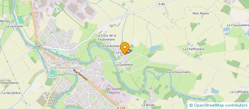 localisation de l'entreprise CHAPLEAU MACONNERIE à MONTAIGU-VENDEE