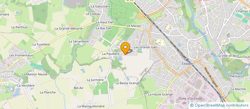 localisation de l'entreprise CHAPLET C&J  GORGES