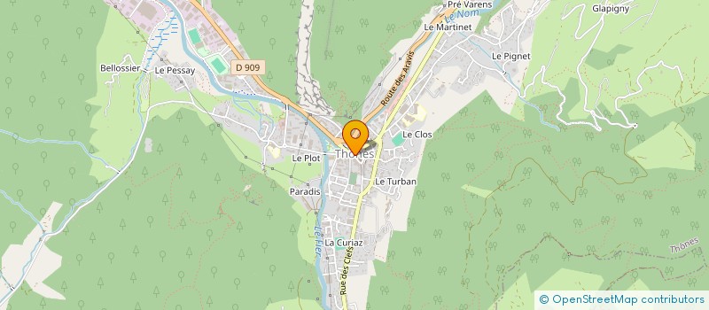 localisation de l'entreprise CHAPNIN à THONES