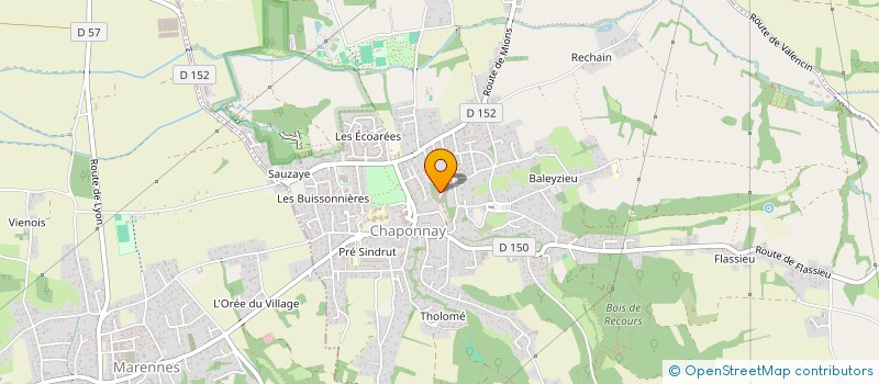 localisation de l'entreprise CHAPO'TE  CHAPONNAY