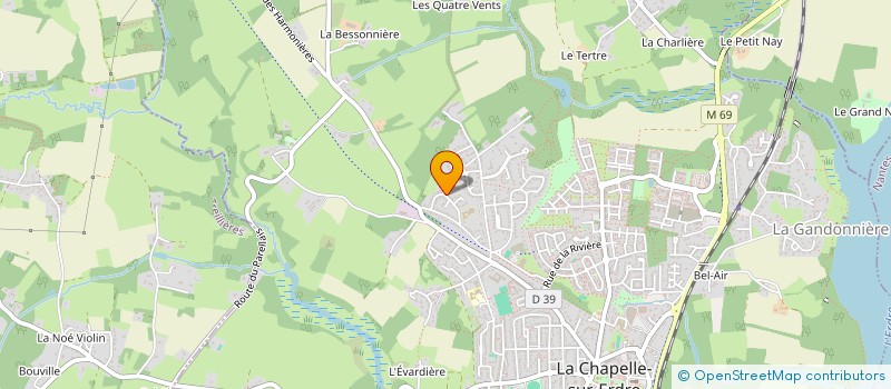localisation de l'entreprise CHAPOL'ARTIST à LA CHAPELLE-SUR-ERDRE
