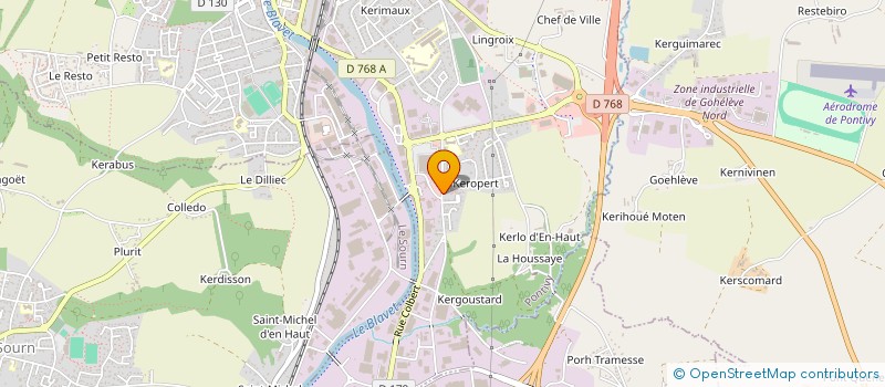 localisation de l'entreprise CHAPON à PONTIVY