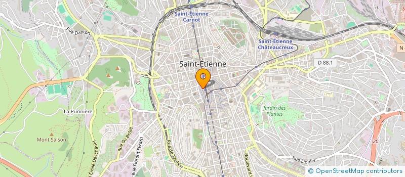 localisation de l'entreprise CHAPON  SAINT-ETIENNE