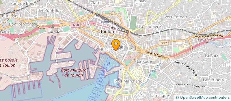 localisation de l'entreprise CHAPON ET CAVALACCE à TOULON